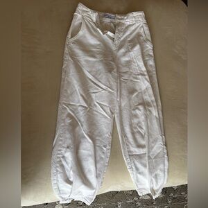 Zara Cream Buttoned Trousers